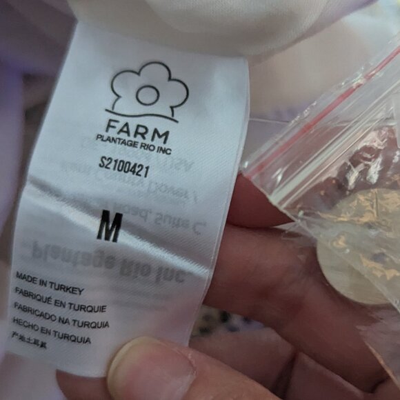 Farm Rio Leopard Shell Midi Dress, Size Medium, 100% Cotton, New with Tags - Picture 6 of 9